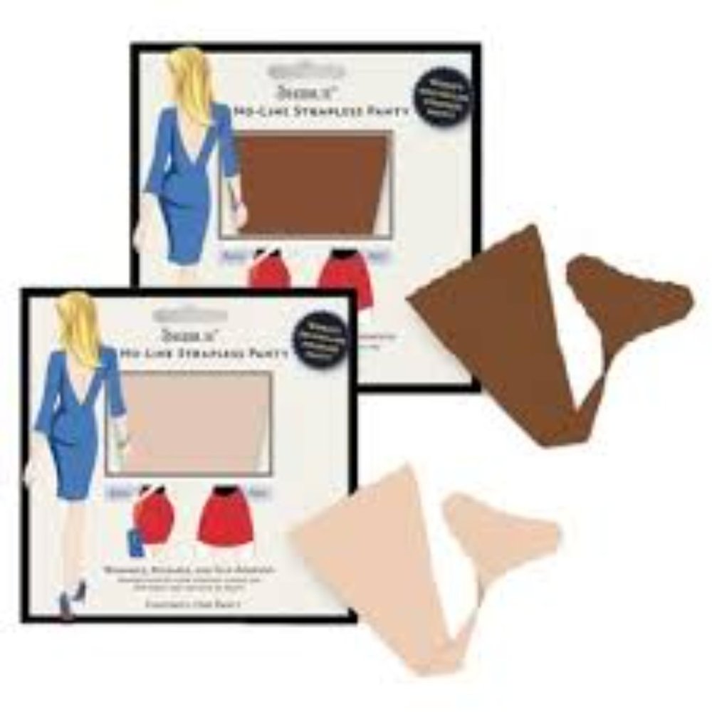 SHIBUE STRAPLESS WASHABLE REUSABLE SELF ADHESIVE PANTIES NO PANTY LINES NUDE - Picture 6 of 6